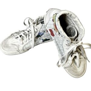 Vans Sk-8 High-Top Save the Planet Sneakers. Men size 6.0 Women's 7.5